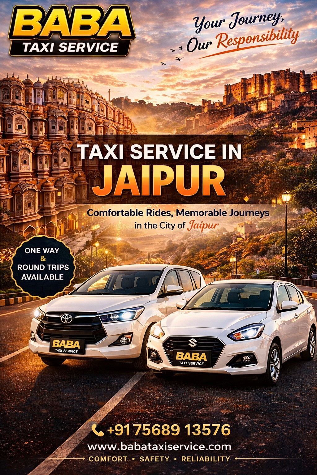 Taxi service in Jaipur – hire cab in Pink City