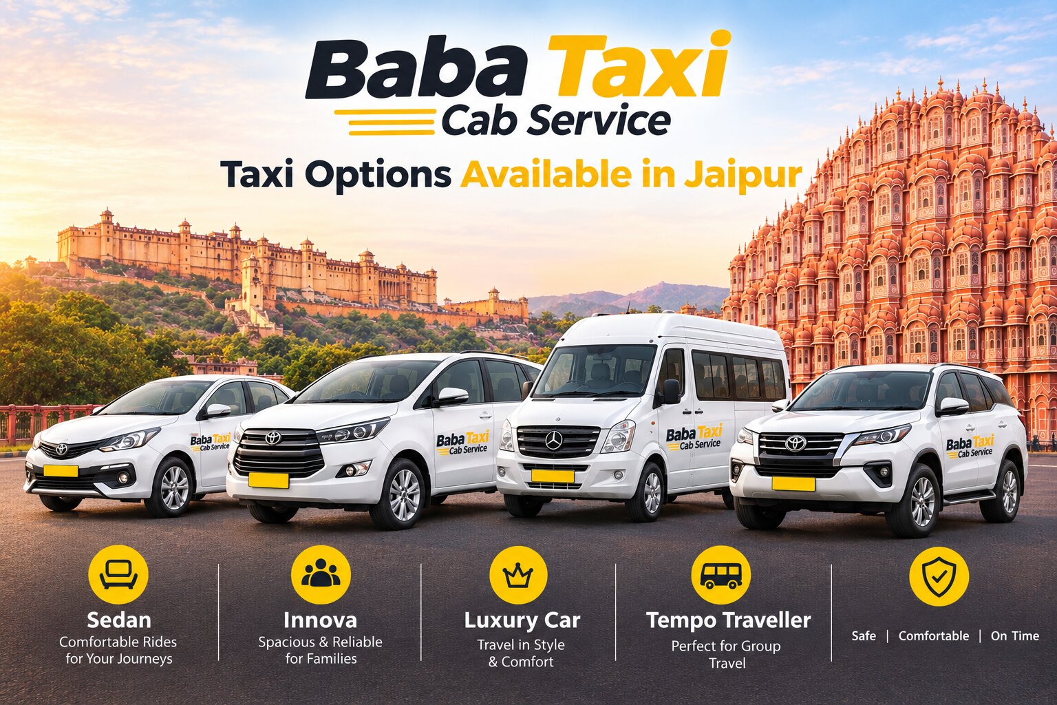 Taxi Options Available in Jaipur